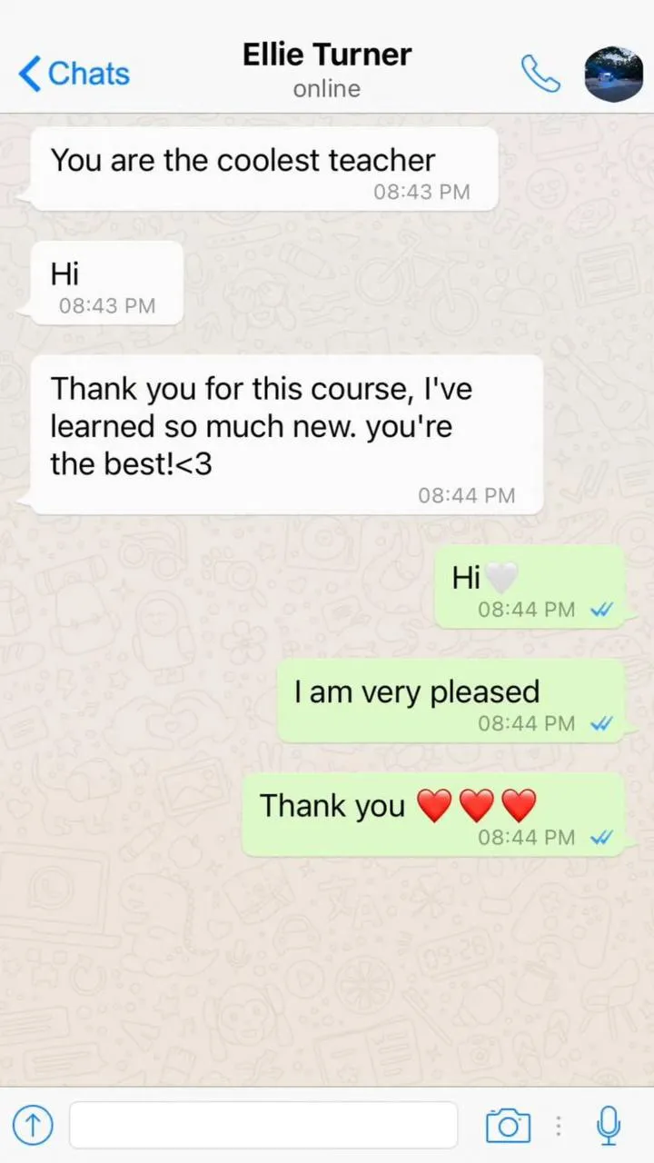 Student chat review, beauty courses by Aida Khazieva