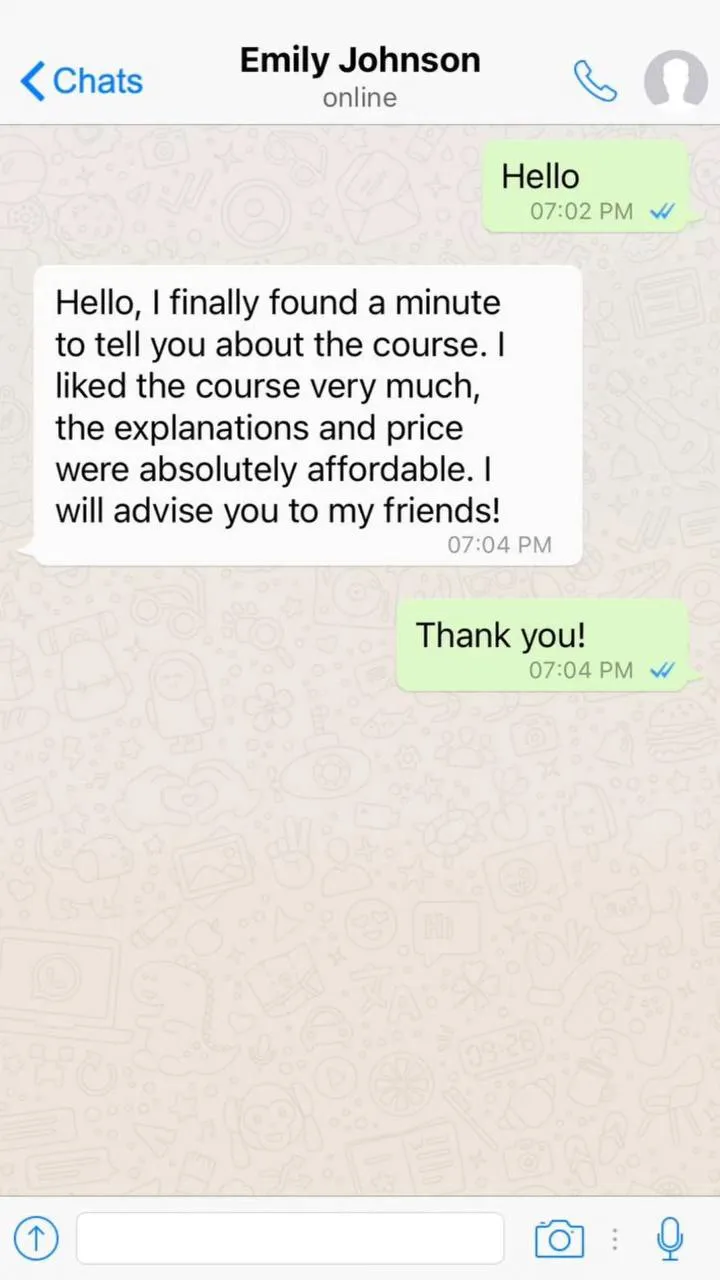 Student chat review 6, beauty courses by Aida Khazieva