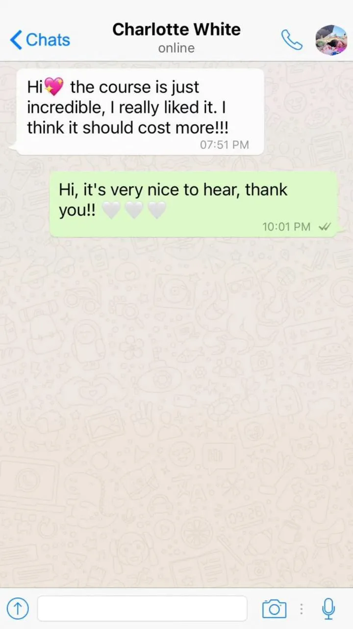 Student chat review 1, Waxing Course by Aida Khazieva