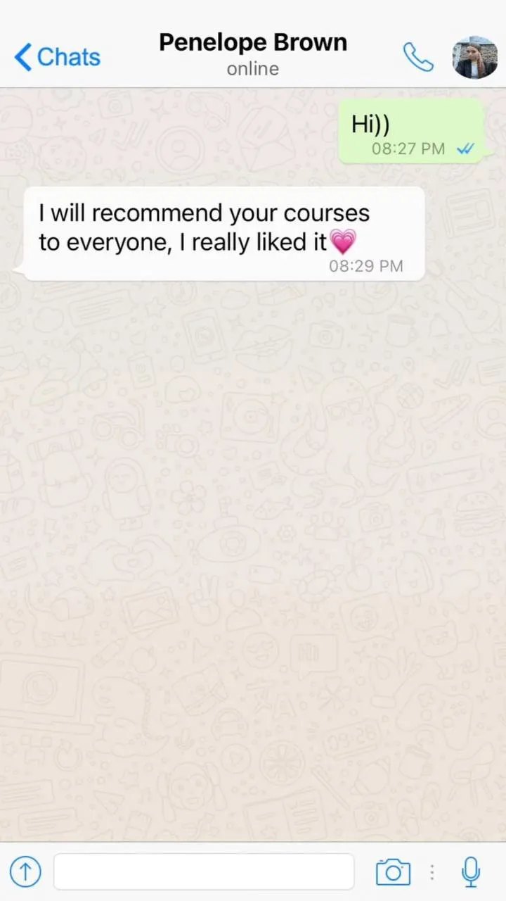 Student chat review 3, Waxing Course by Aida Khazieva